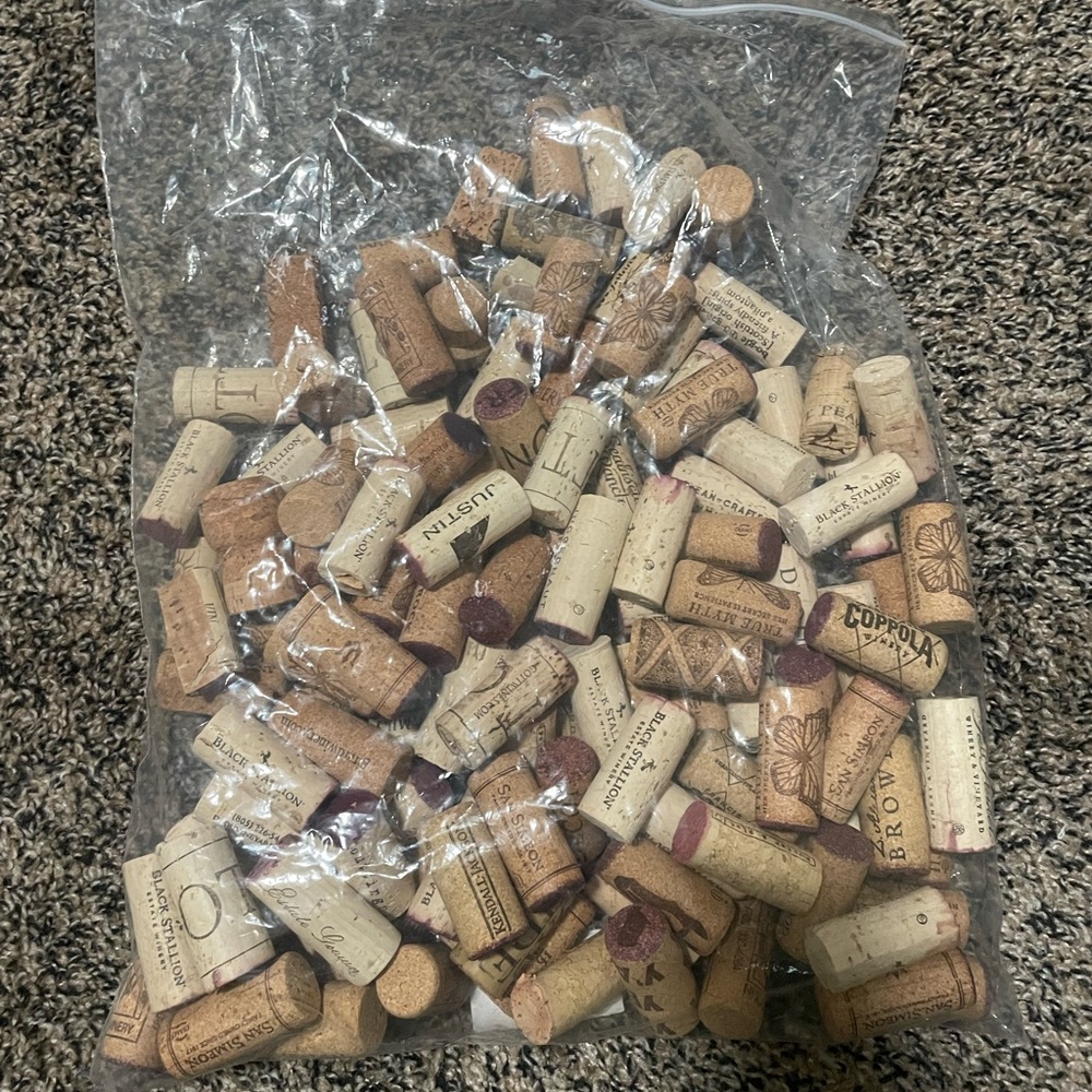 Wine corks for use in crafting